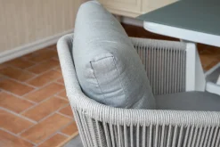 Fjôrd Tuinstoel Virya Grijs/Wit