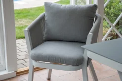 Fjôrd Tuinstoel Virya Grijs/Wit