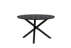 Fjôrd Tuintafel Alma Rond Zwart ⌀120cm