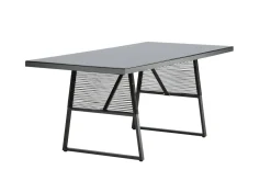 Fjôrd Tuintafel Dallas Zwart 193x90cm
