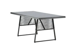 Fjôrd Tuintafel Dallas Zwart 193x90cm