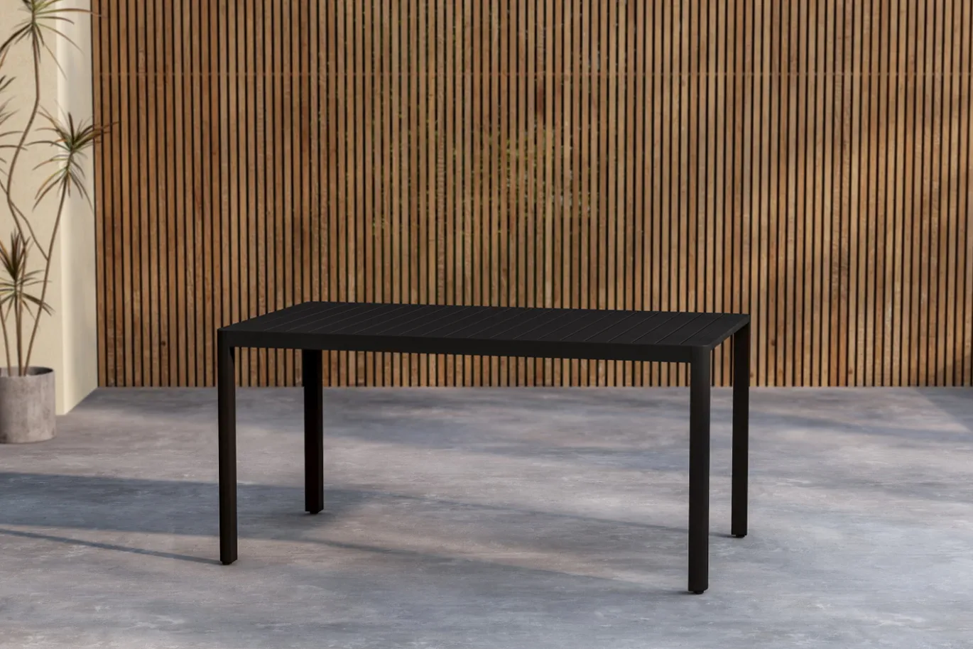 Fjôrd Tuintafel Giardini Zwart 150x85cm