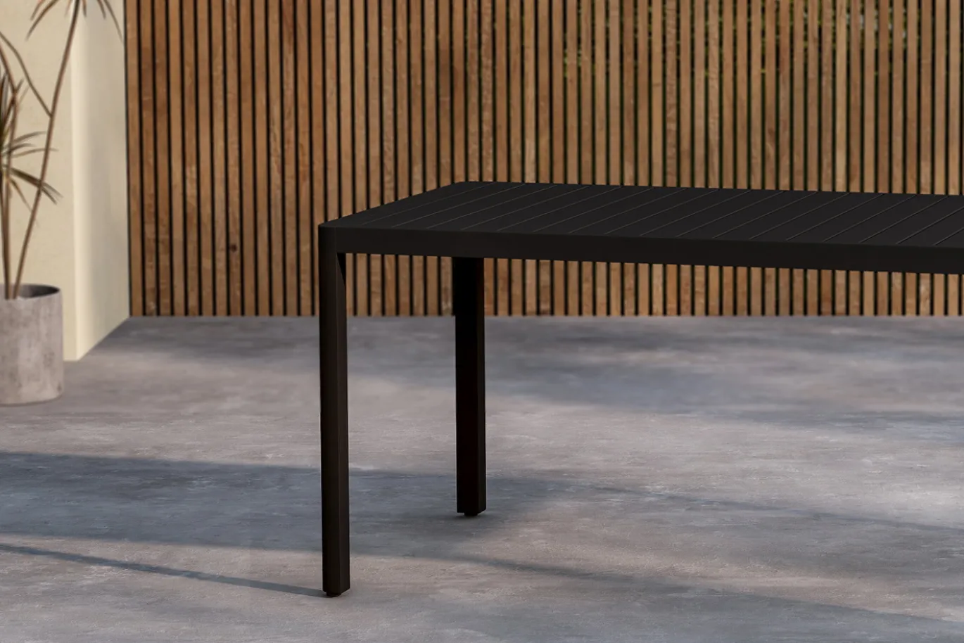 Fjôrd Tuintafel Giardini Zwart 150x85cm