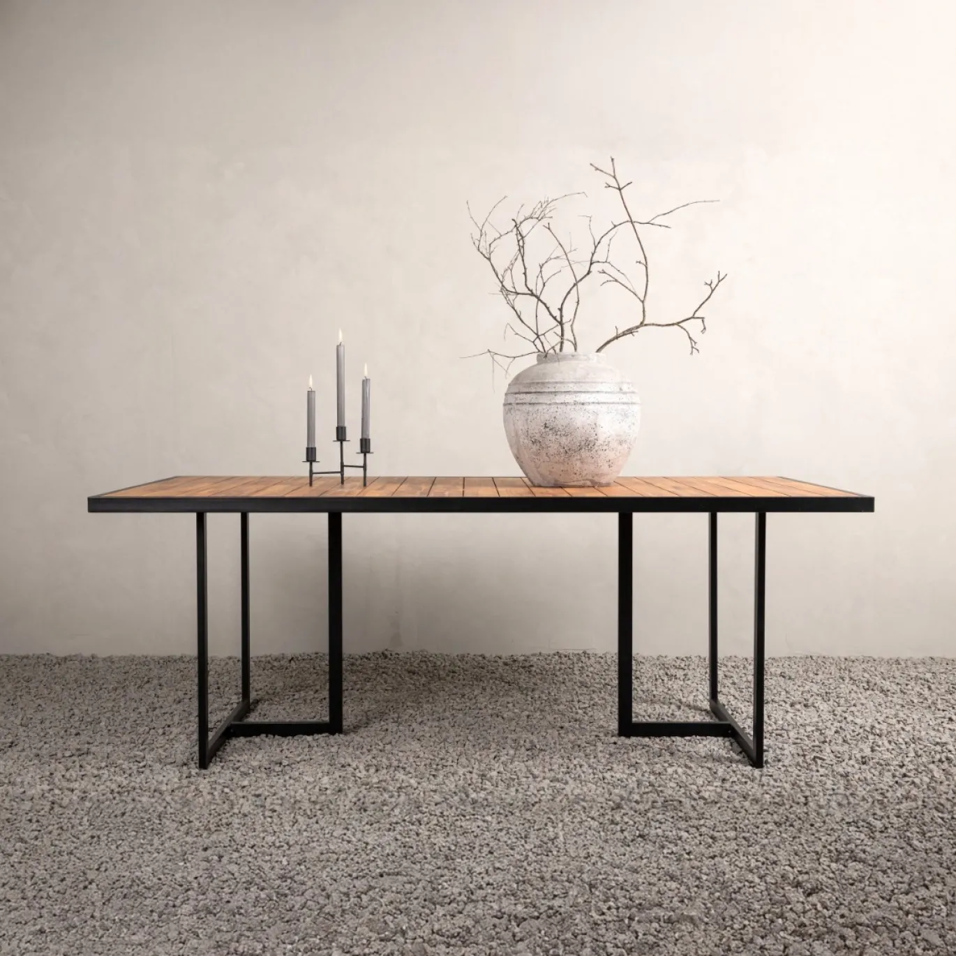 Fjôrd Tuintafel Khung Naturel 200x100cm