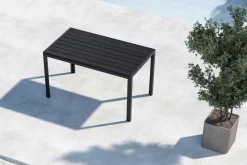 Fjôrd Tuintafel Mirko Zwart 140x80cm