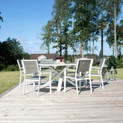 Fjôrd Tuintafel Parma Rond Wit ⌀140cm