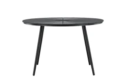 Fjôrd Tuintafel San Vito Zwart ⌀120cm