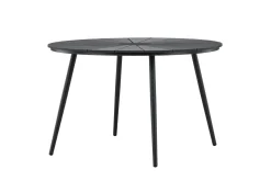 Fjôrd Tuintafel San Vito Zwart ⌀120cm
