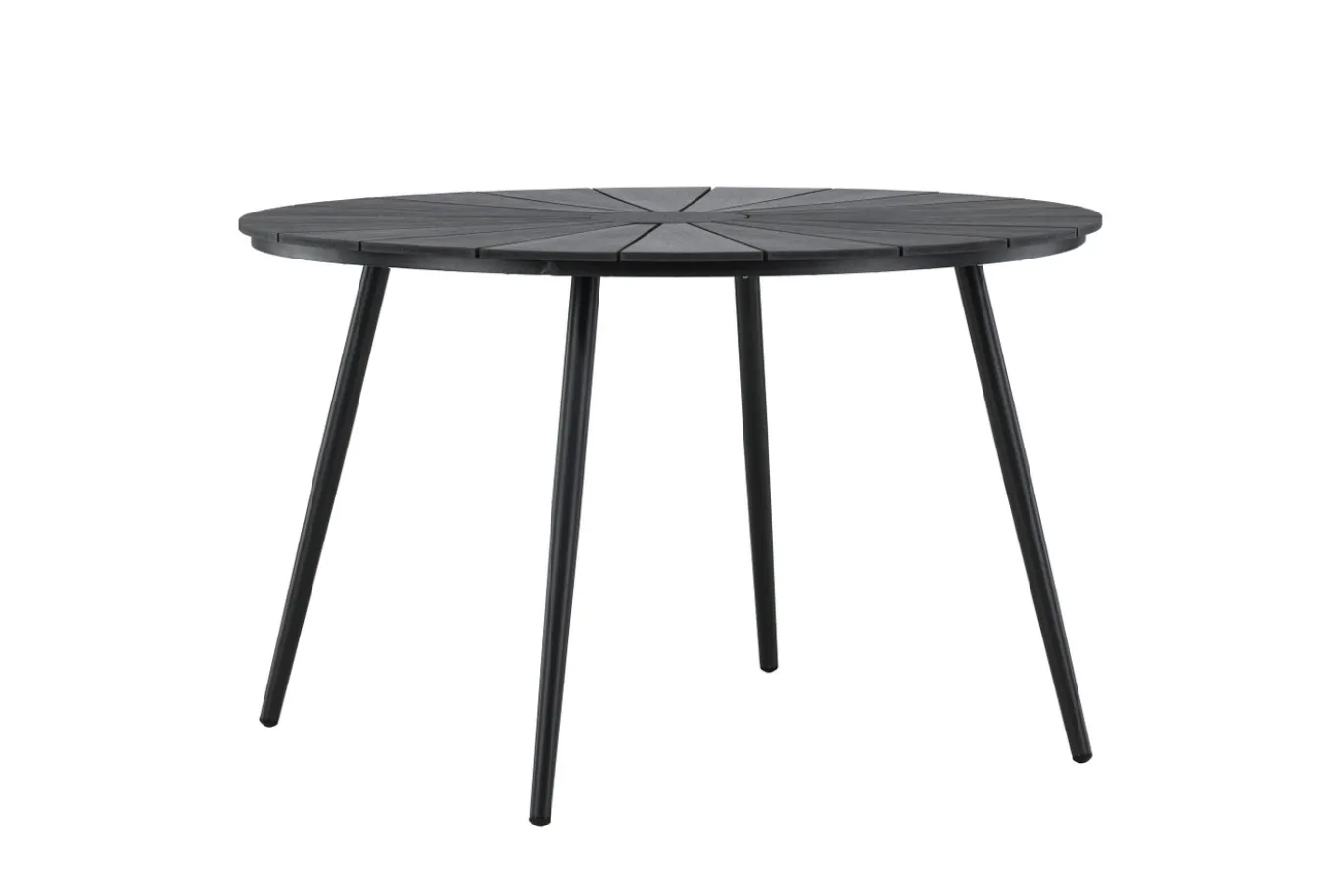 Fjôrd Tuintafel San Vito Zwart ⌀120cm