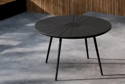 Fjôrd Tuintafel San Vito Zwart ⌀120cm