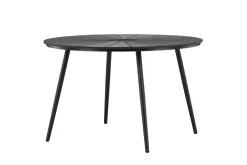 Fjôrd Tuintafel San Vito Zwart ⌀120cm