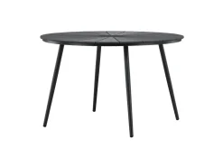 Fjôrd Tuintafel San Vito Zwart ⌀120cm