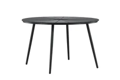 Fjôrd Tuintafel San Vito Zwart ⌀120cm