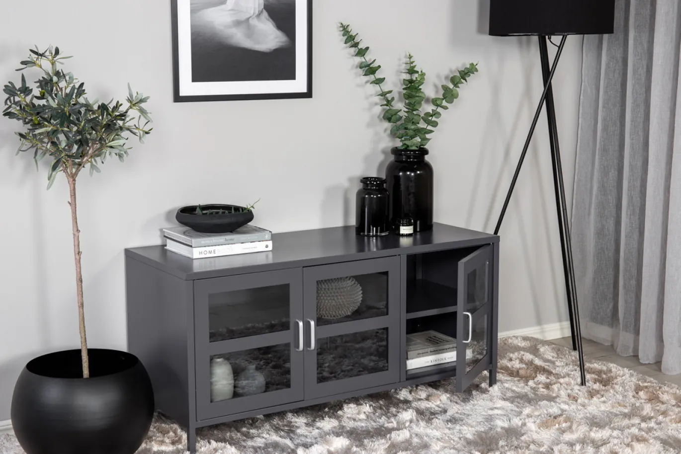 Fjôrd Tv-meubel Acero Grijs 120cm