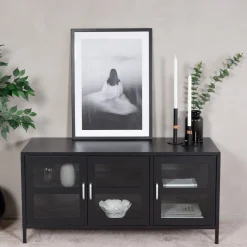 Fjôrd Tv-meubel Acero Zwart 120cm