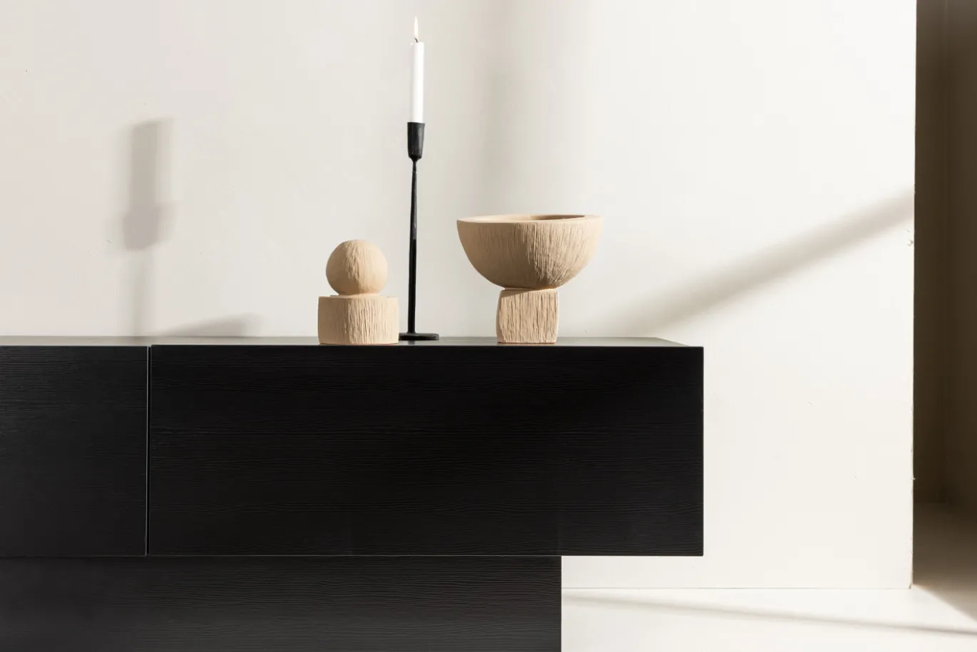 Fjôrd Tv-meubel Cuenca Zwart 160cm
