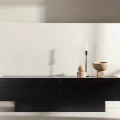Fjôrd Tv-meubel Cuenca Zwart 160cm