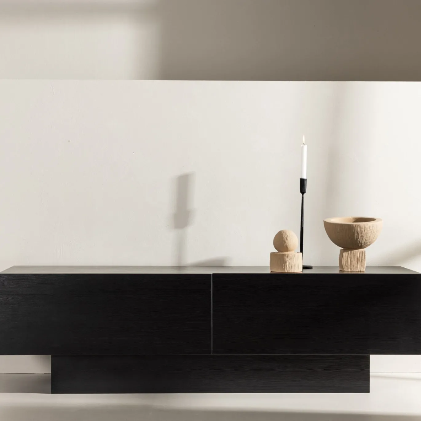 Fjôrd Tv-meubel Cuenca Zwart 160cm