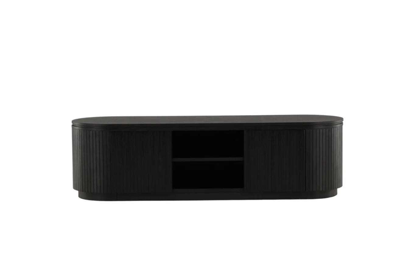 Fjôrd Tv-meubel Fjällbacka MDF Fineer Zwart 160cm