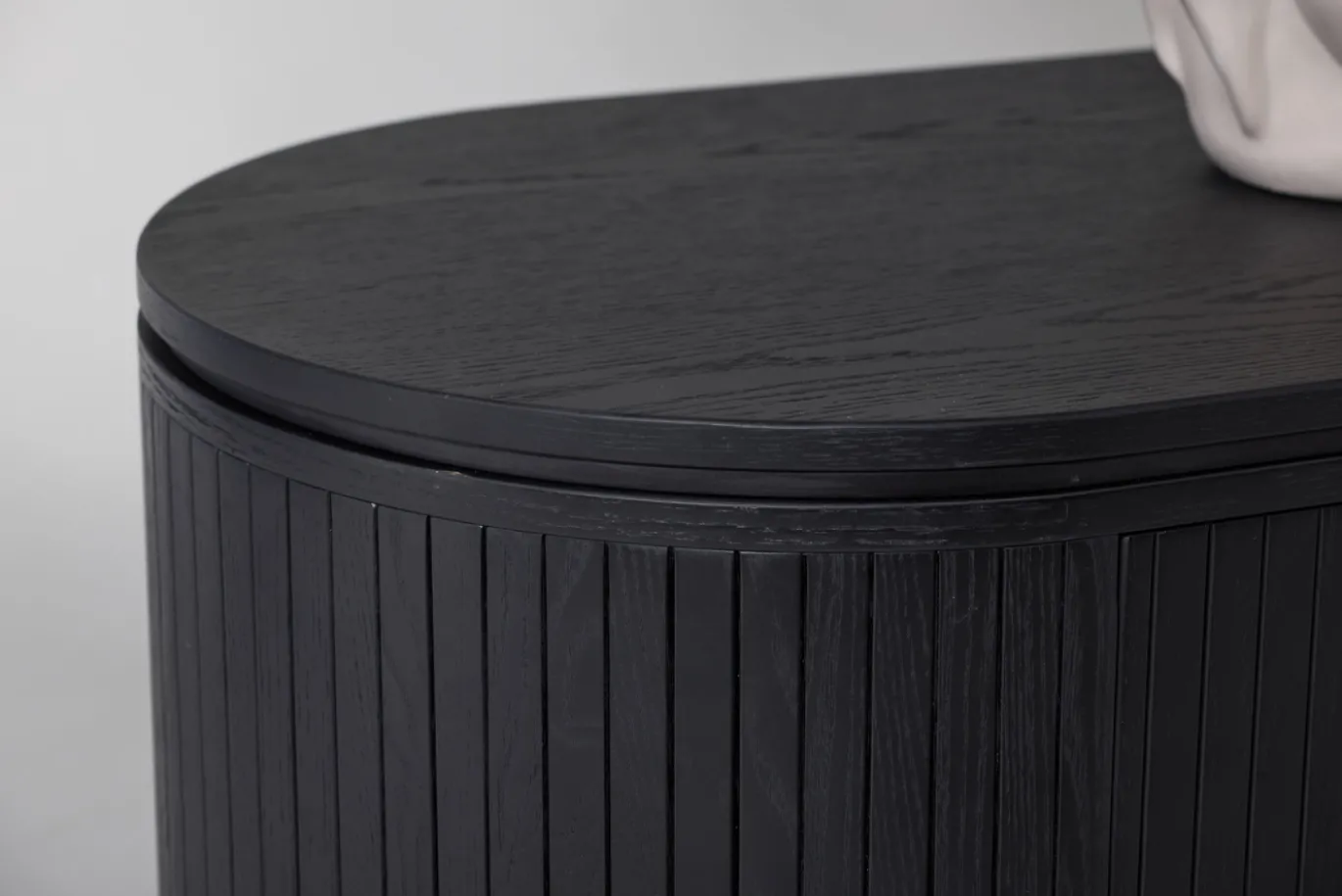 Fjôrd Tv-meubel Fjällbacka MDF Fineer Zwart 160cm