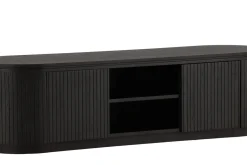 Fjôrd Tv-meubel Fjällbacka MDF Fineer Zwart 160cm
