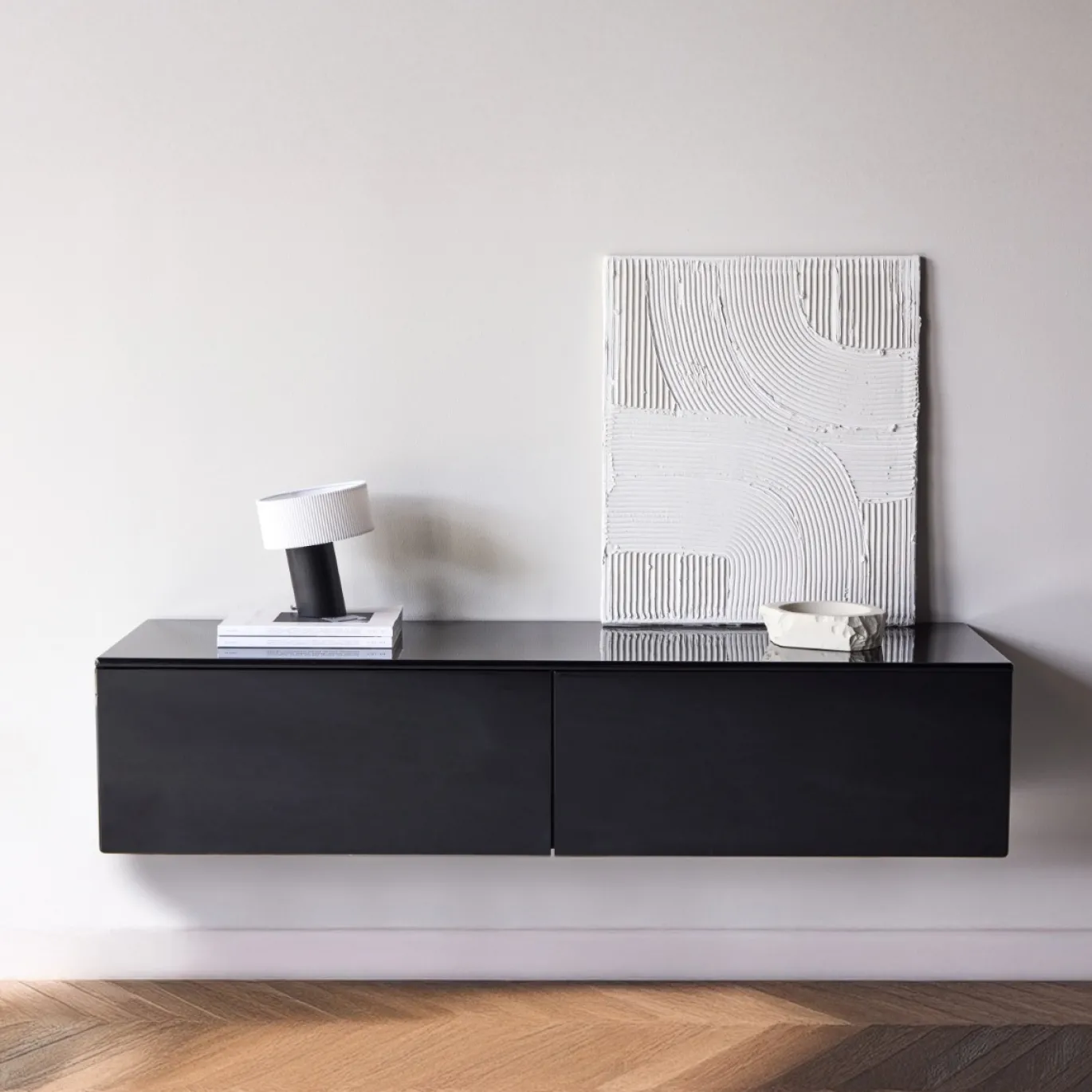 Fjôrd Tv-meubel Fristad Zwart 160cm