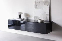 Fjôrd Tv-meubel Fristad Zwart 160cm