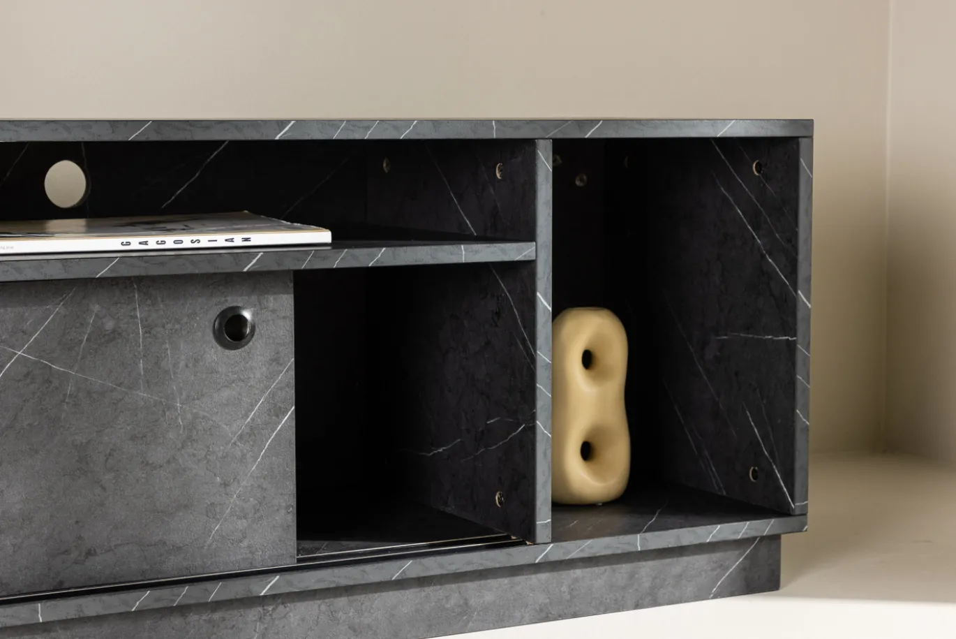 Fjôrd Tv-meubel Girona Zwart Melamine