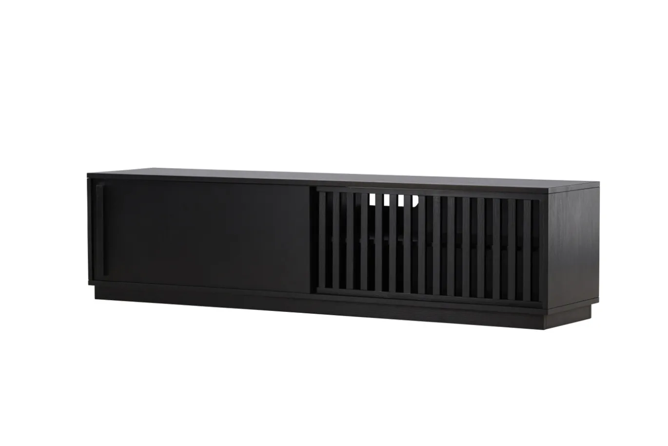 Fjôrd Tv-meubel Lugo Zwart Melamine