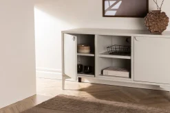 Fjôrd Tv-meubel Piring Staal Beige 63x120cm
