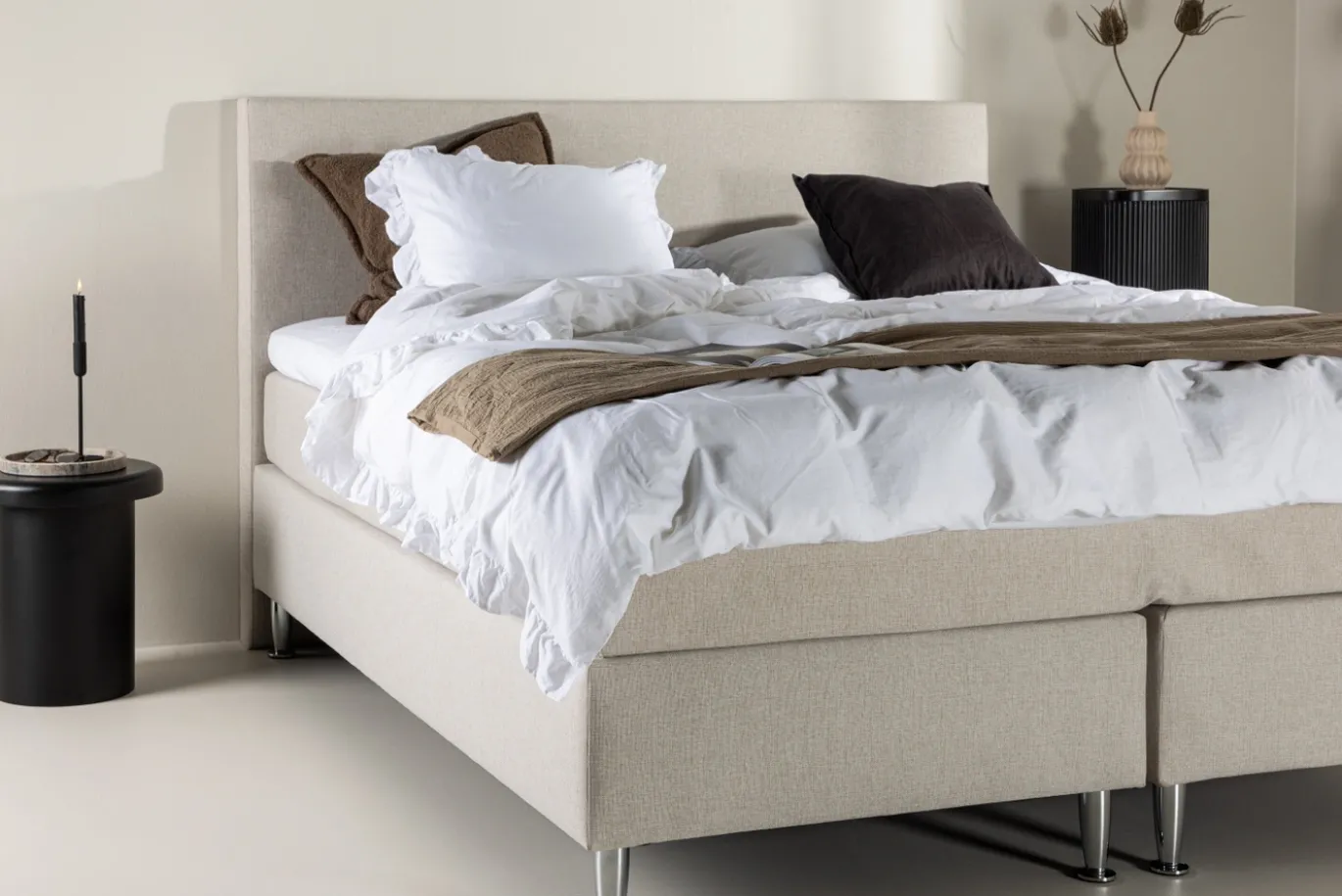 Fjôrd Tweepersoonsbed Toledo 180x200cm Beige