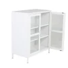 Fjôrd Vitrinekast Acero Wit 97x80cm