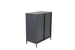 Fjôrd Vitrinekast Acero Zwart 97x80cm