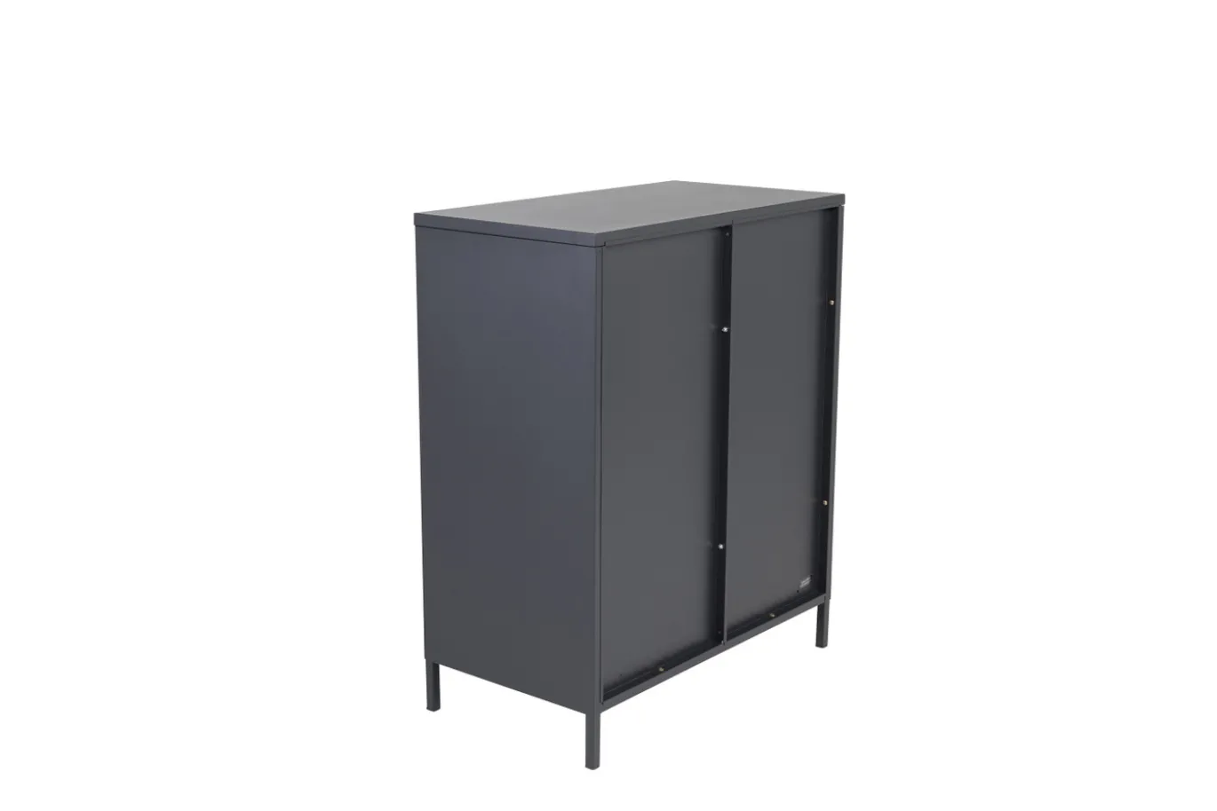 Fjôrd Vitrinekast Acero Zwart 97x80cm