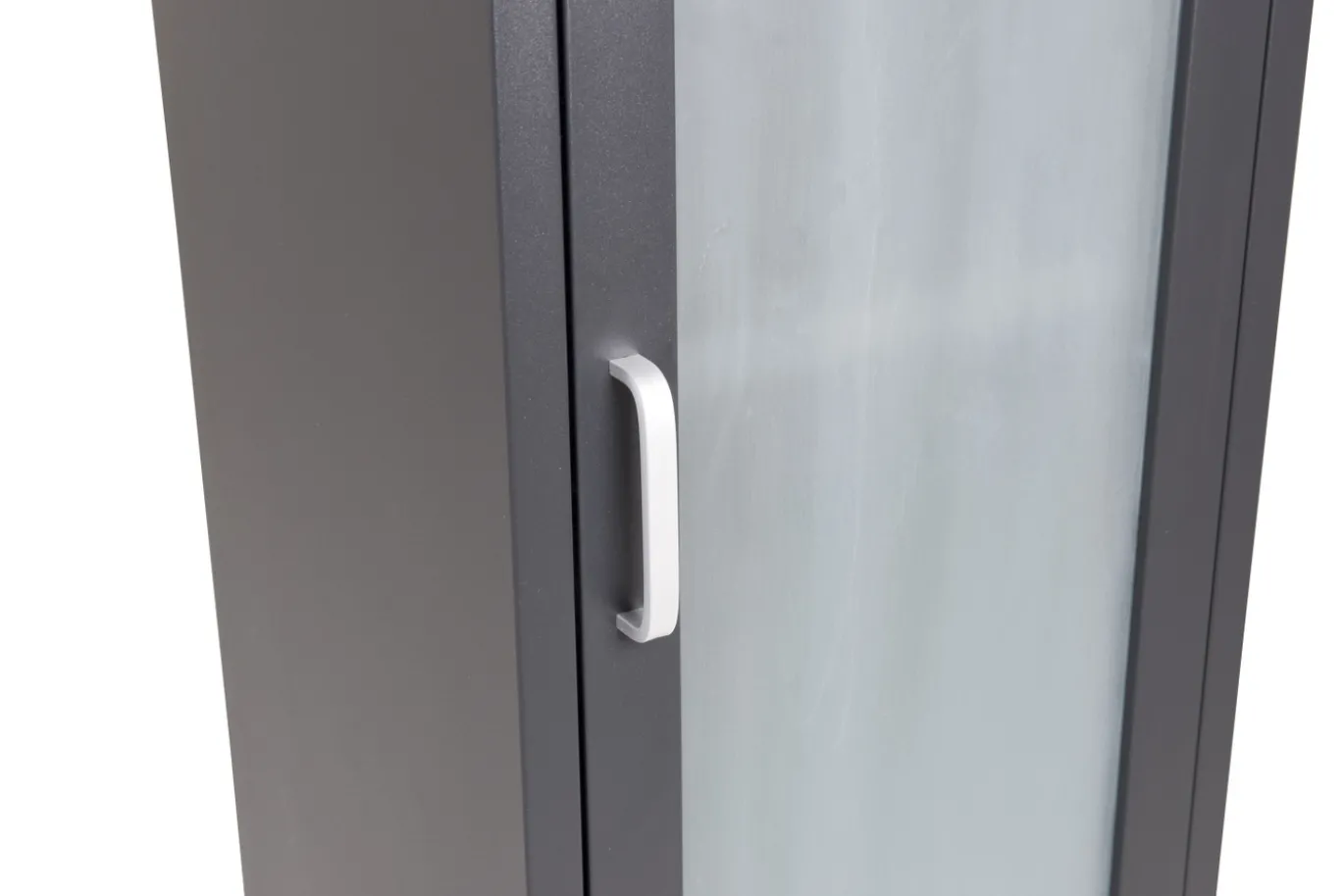 Fjôrd Vitrinekast Acero Zwart 150x35cm
