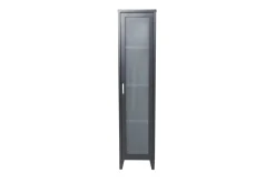 Fjôrd Vitrinekast Acero Zwart 150x35cm