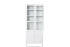 Fjôrd Vitrinekast Bakal Wit 190cm