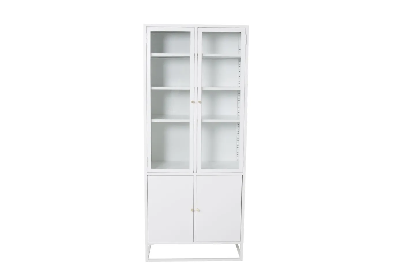 Fjôrd Vitrinekast Bakal Wit 190cm