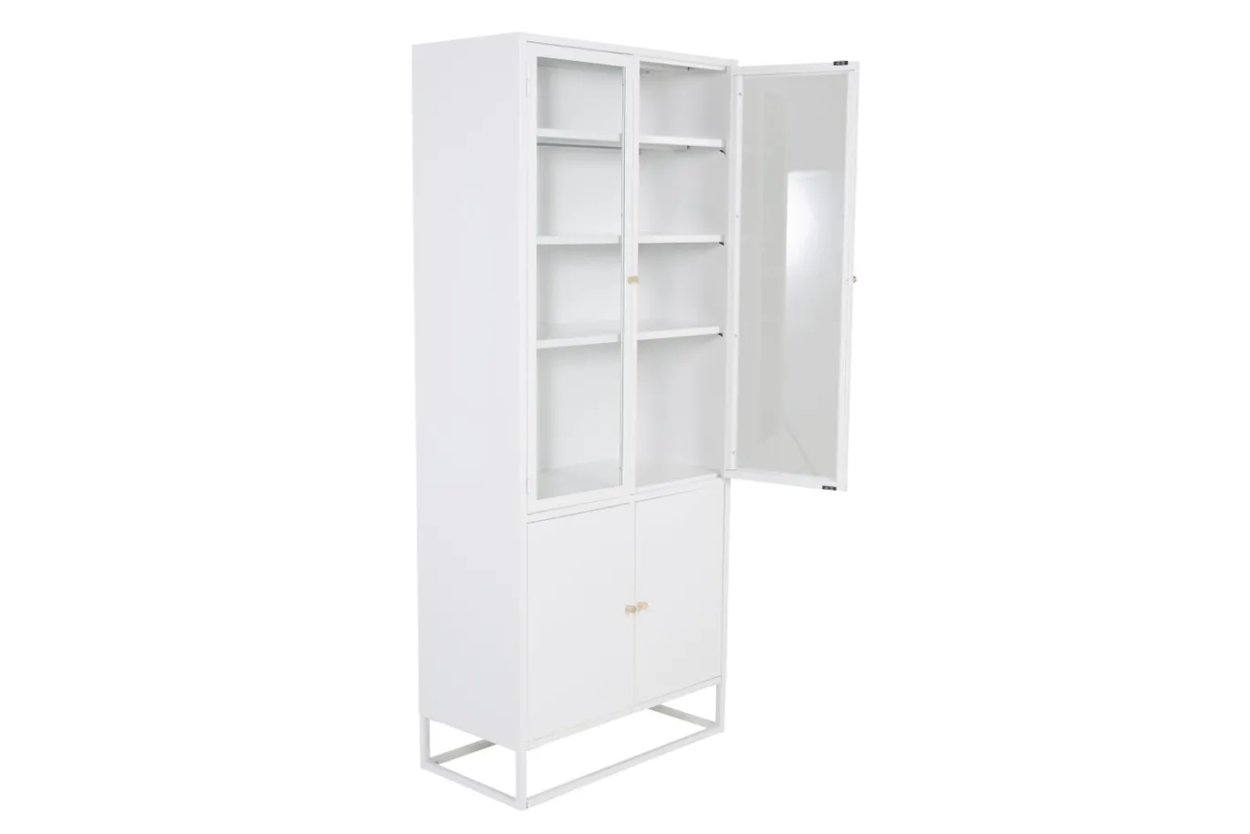 Fjôrd Vitrinekast Bakal Wit 190cm