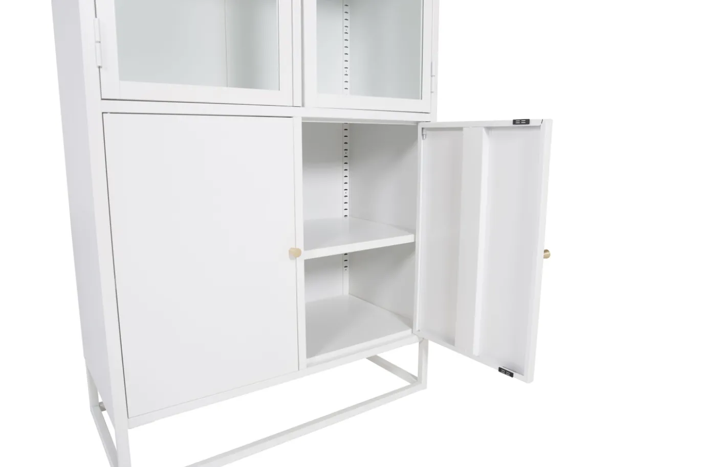 Fjôrd Vitrinekast Bakal Wit 190cm