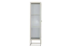 Fjôrd Vitrinekast Garis Hoog Staal Beige