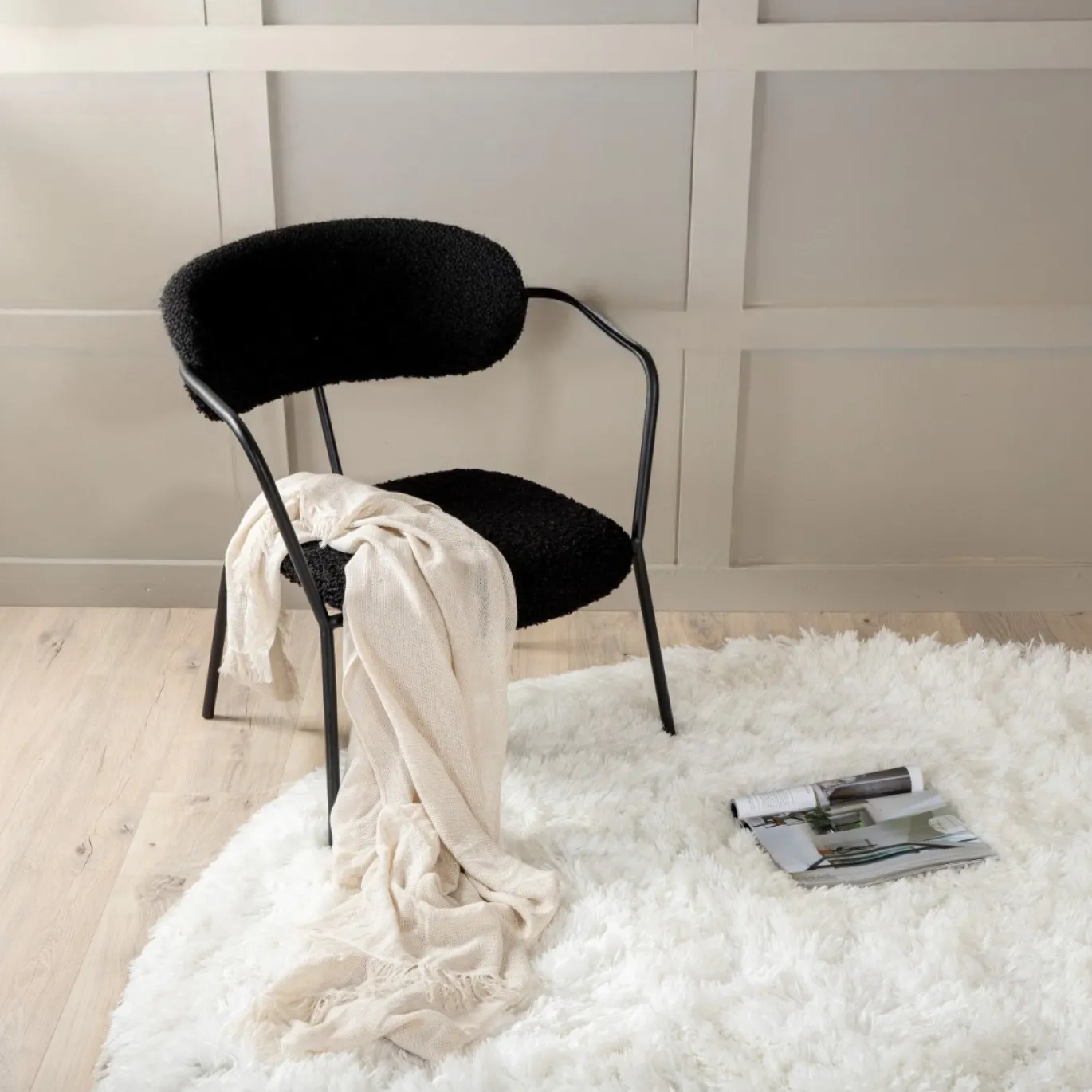 Fjôrd Vloerkleed Grace Polyester 200cm- Wit