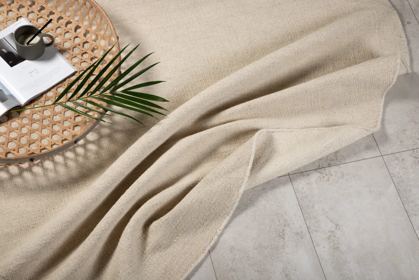 Fjôrd Vloerkleed Jaipur Ø200cm Beige