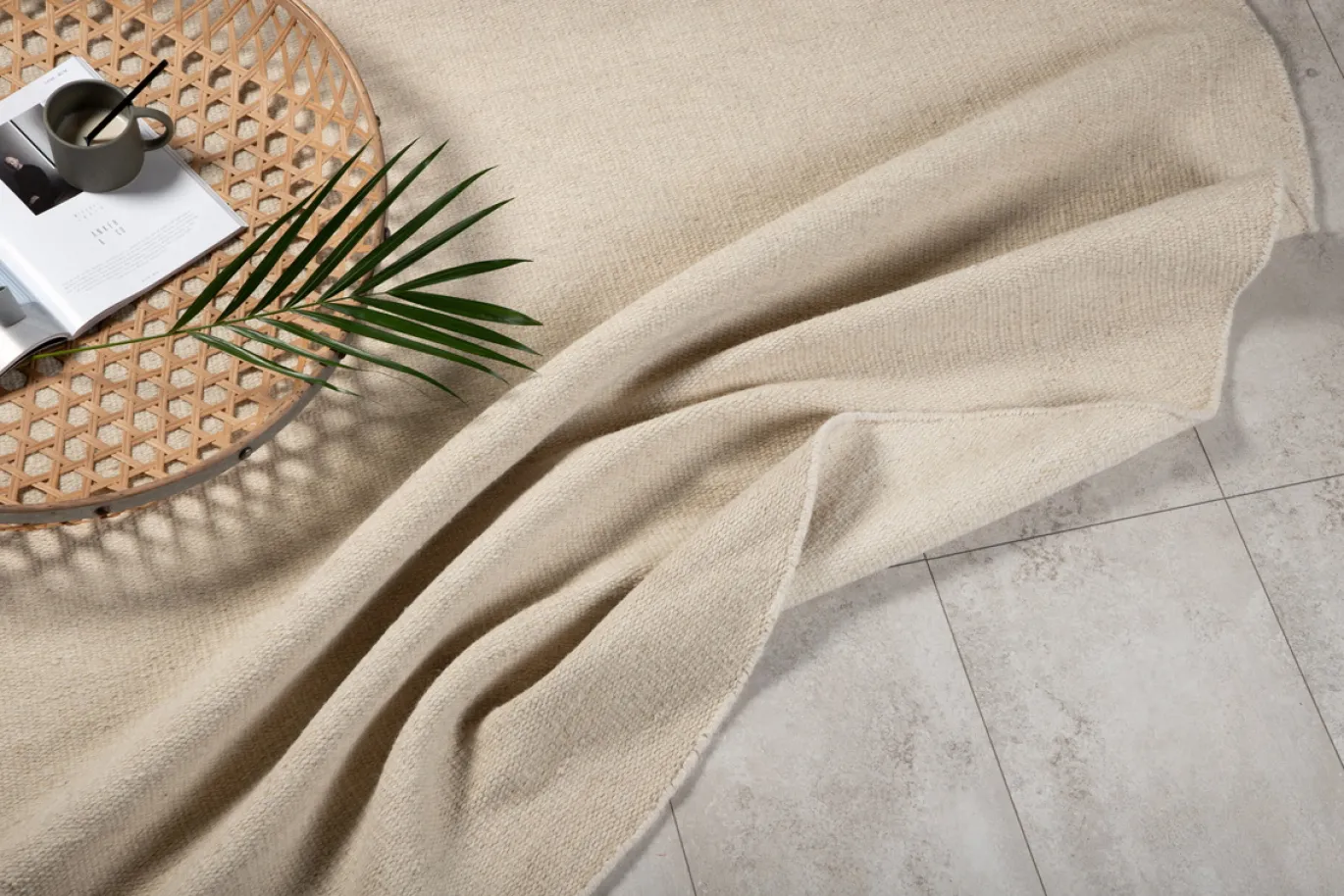 Fjôrd Vloerkleed Jaipur Ø200cm Beige