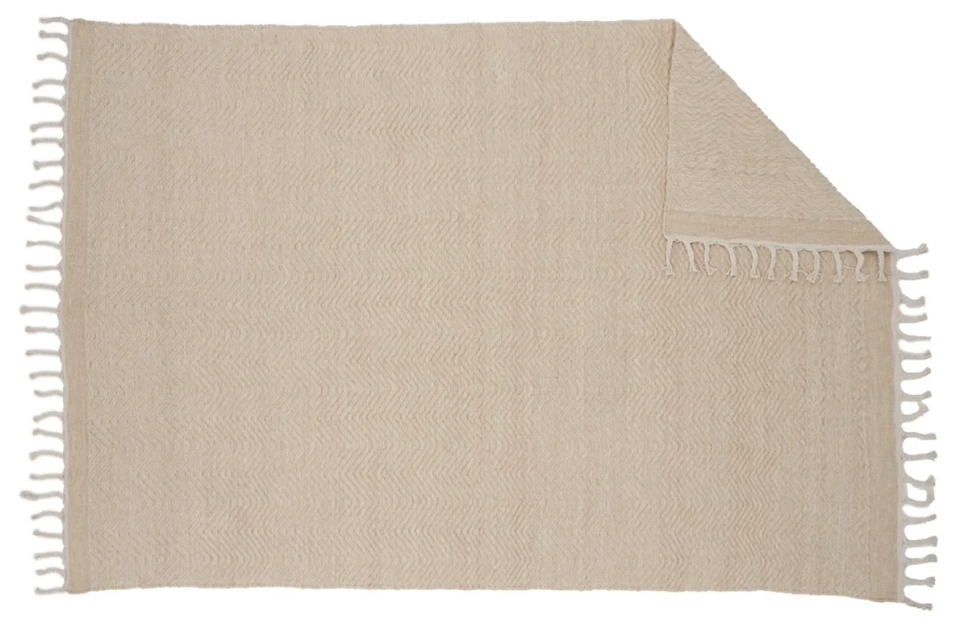 Fjôrd Vloerkleed Loke Katoen Mix 230x160cm Beige