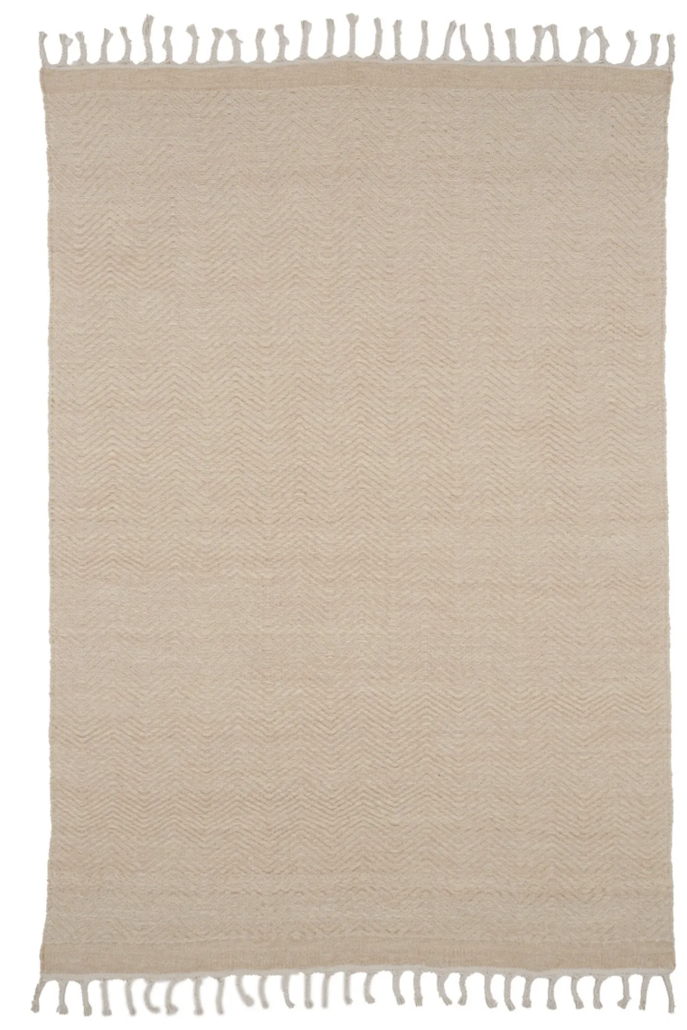 Fjôrd Vloerkleed Loke Katoen Mix 230x160cm Beige