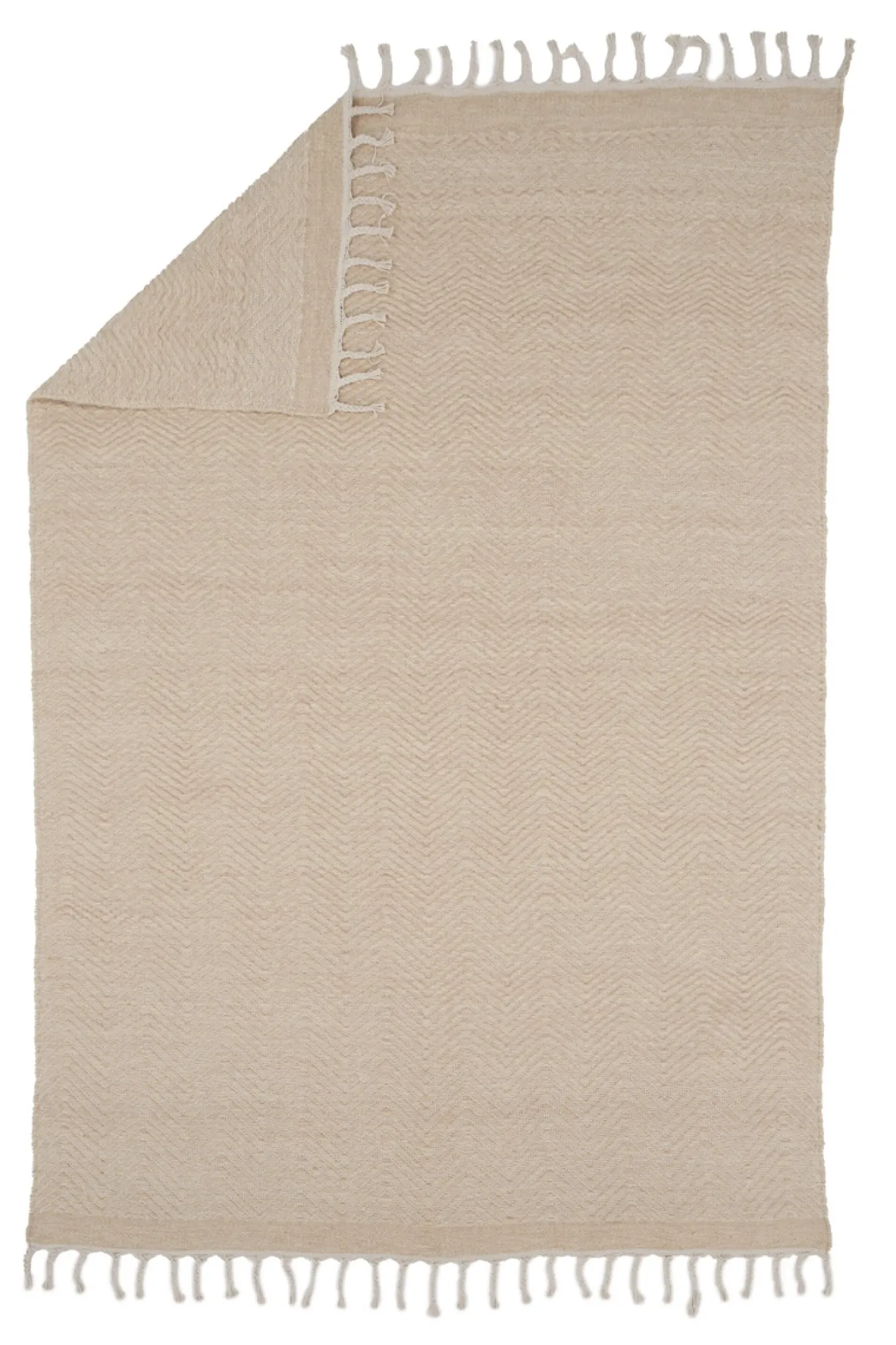 Fjôrd Vloerkleed Loke Katoen Mix 230x160cm Beige
