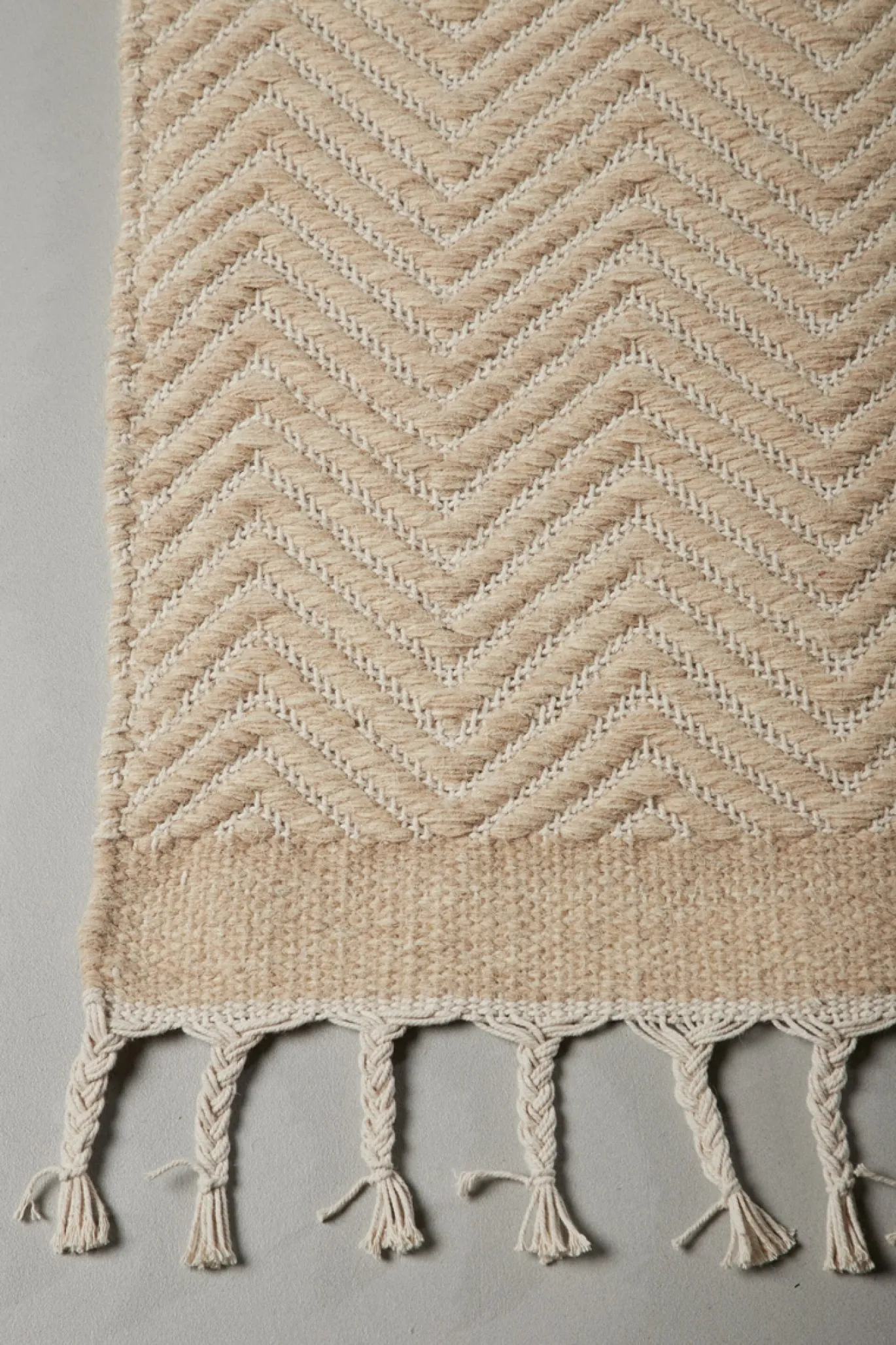 Fjôrd Vloerkleed Loke Katoen Mix 230x160cm Beige