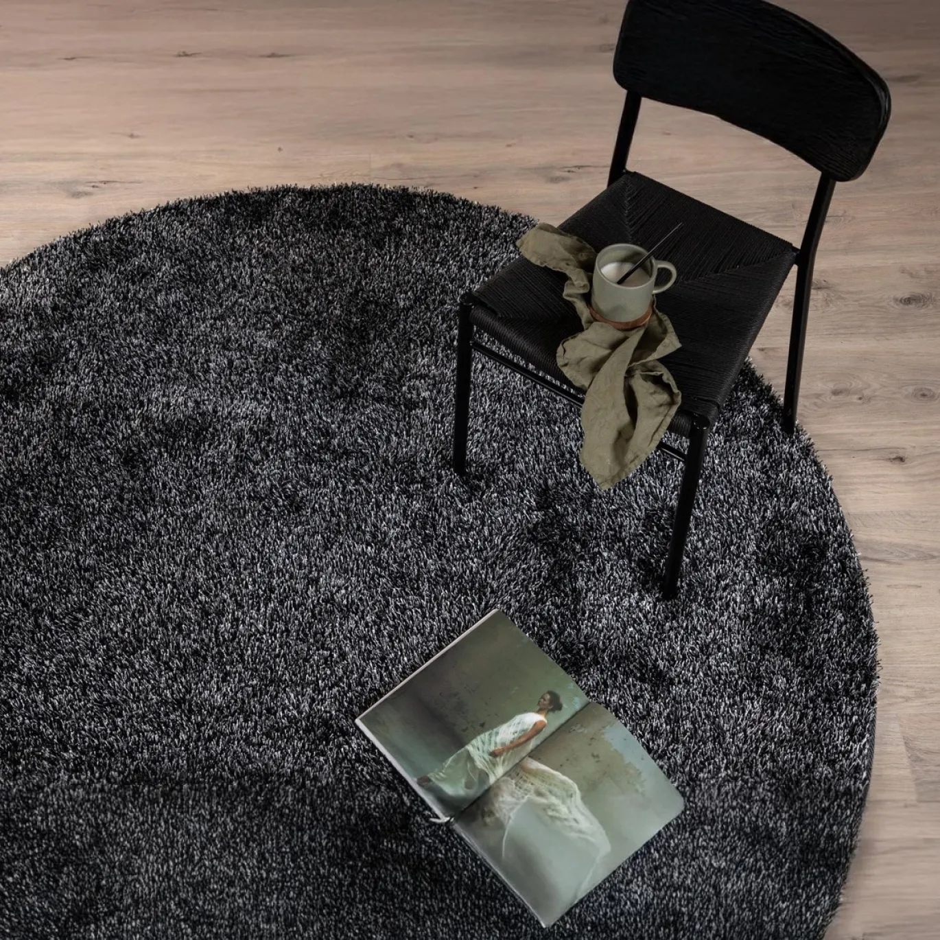 Fjôrd Vloerkleed Mattis Antraciet Ø200cm