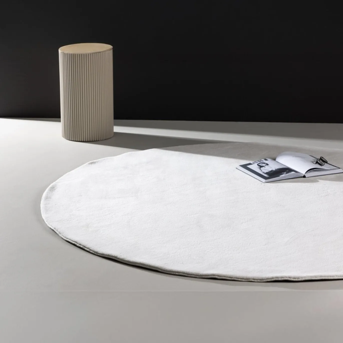Fjôrd Vloerkleed Nixie Polyester Ø200cm Wit
